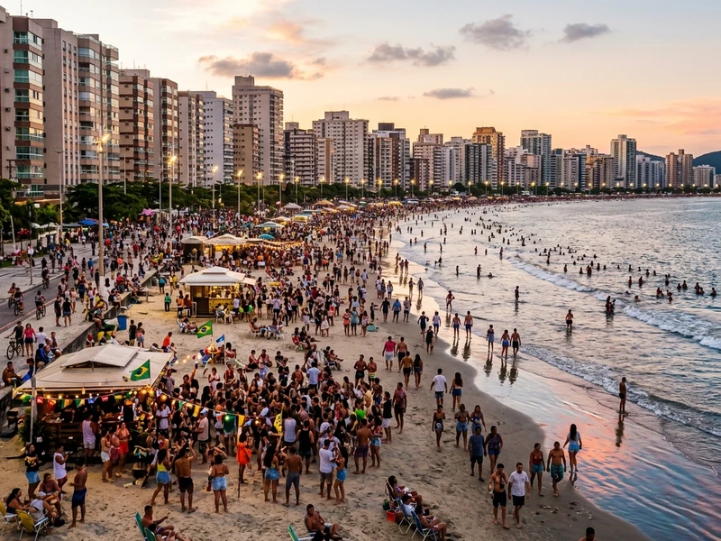 Um roteiro dinâmico e desenhado sob medida para quem não abre mão de festas eletrizantes, grandes eventos e vida noturna efervescente. A programação equilibra manhãs de descanso pleno para recarregar as energias com sunsets descontraídos e noites intensas pelos melhores clubes e casas de shows do Gonzaga, Ponta da Praia e Centro Histórico de Santos. 🥂🎉