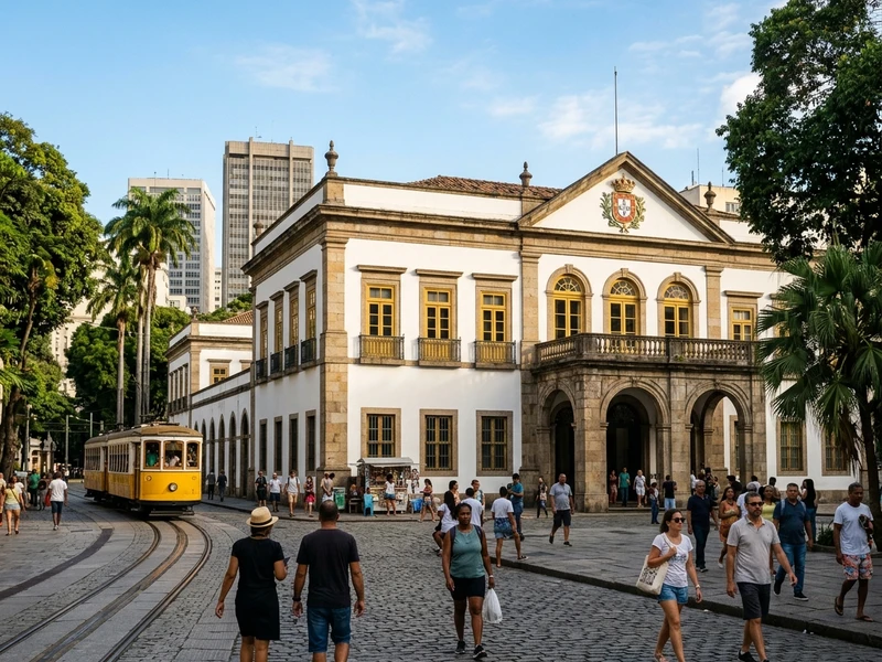 Uma jornada cultural aprofundada pelas multiplas camadas historicas do Rio de Janeiro. Longe de paradas superficiais, este roteiro privilegia o contexto politico, social e artistico da antiga capital do Brasil, desde as herancas coloniais e imperiais da Praca XV e Cinelandia ate a ancestralidade do Cais do Valongo e a efervescencia republicana do Palacio do Catete, sempre aliada a gastronomia tipica memorialista.