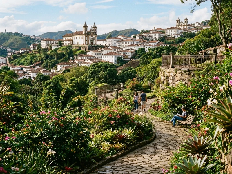 Um roteiro cuidadosamente elaborado para quem busca paz, reconexao e descanso profundo em um dos cenarios historicos mais charmosos do Brasil. Desfrute de hospedagem de alto padrao com infraestrutura completa de bem-estar, refeicoes deliciosas saboreadas sem pressa e passeios suaves que priorizam parques arborizados, mirantes acessiveis e museus tranquilos. Os deslocamentos sao estrategicamente planejados em taxis para evitar esforco fisico nas ladeiras, proporcionando uma experiencia serena, restauradora e inesquecivel durante a amena primavera mineira. 🍃🕊️