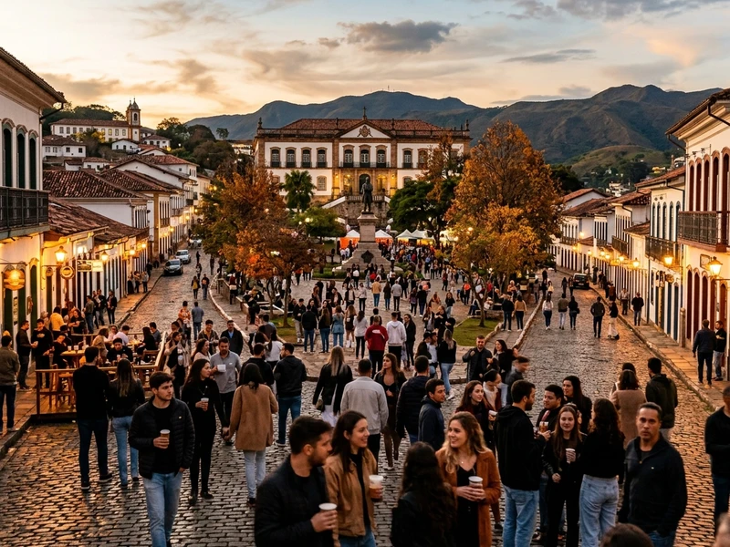 Um roteiro eletrizante desenhado especialmente para amantes da musica e da vida noturna! 🎶 Esqueça os passeios exaustivos do dia a dia: aqui o foco e guardar energia para as festas, cervejarias artesanais, bares de rock e rodas de samba que agitam os casaroes seculares. Durante as tardes de outono, desfrute de mirantes panoramicos e da gastronomia mineira de alto padrao. A noite, mergulhe na atmosfera universitaria e festeira com seguranca e traslados planejados. ✨🍻
