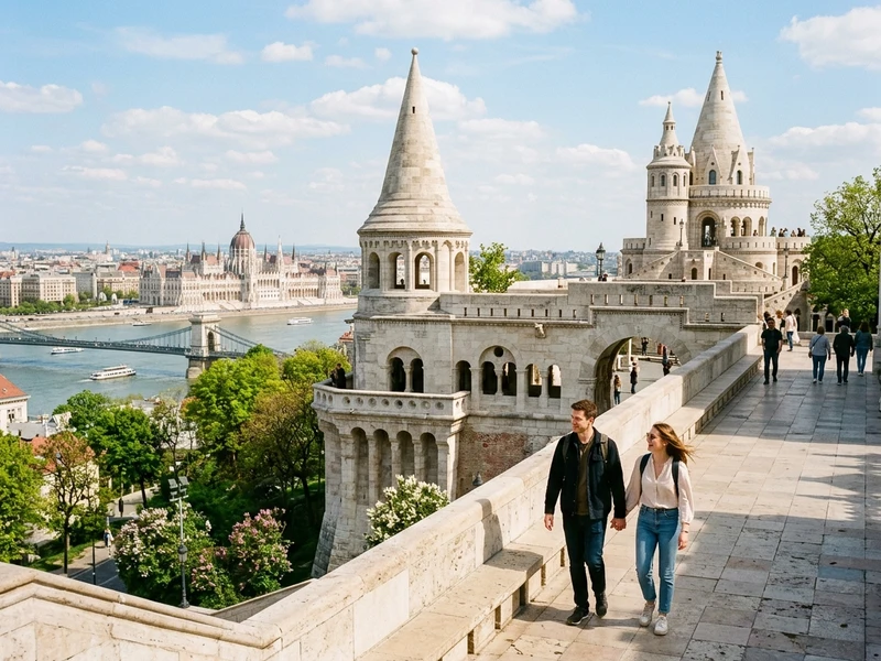 Um roteiro exclusivo de 3 dias desenhado para casais que buscam romance autêntico e sofisticação em Budapeste 🌹. O itinerário combina passeios intimistas longe de excursões massivas, cruzeiro noturno privativo pelo Rio Danúbio com champanhe 🍾, banhos termais relaxantes a dois no clássico Gellért, degustação de vinhos nobres em adega medieval secreta e inesquecíveis jantares à luz de velas com vistas deslumbrantes para o Parlamento iluminado. Hospedagem selecionada à beira-rio para brindar o amor todos os dias.