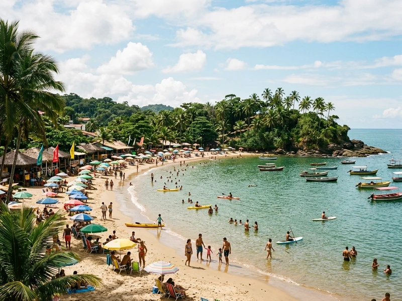 Planejado sob medida para familias multigeracionais com criancas e idosos, este roteiro privilegia seguranca, acessibilidade e ritmo sereno sob o sol de verao. As atividades foram selecionadas com foco em praias de mar calmo como a Concha e a Ribeira, eliminando trilhas perigosas e deslocamentos exaustivos. O itinerario integra passeios culturais enriquecedores, como a visita guiada a uma fazenda historica de cacau com chocolates artesanais, e caminhadas planas pelo centro historico e pela vibrante Rua da Pituba. Com pausas estrategicas durante as horas mais quentes do dia para descanso e refeicoes em restaurantes acolhedores, a viagem equilibra lazer para adultos e seguranca total para os pequenos.