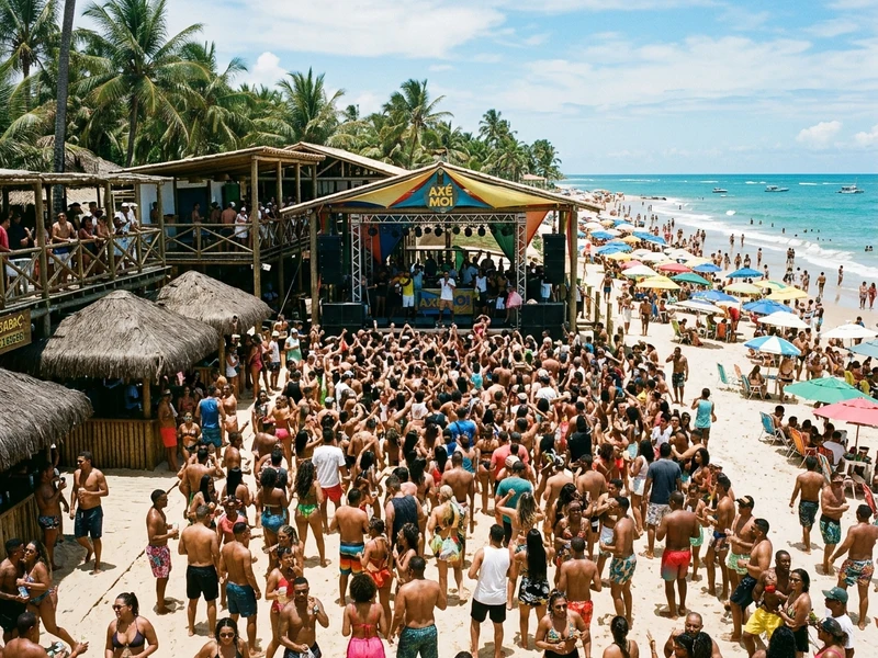 Um roteiro com foco total em festas, festivais e vida noturna eletrizante! 🎶 Desfrute dos maiores beach clubs de Taperapuã como Axé Moi e Tôa Tôa durante as tardes ensolaradas, combinando descansos estratégicos para não comprometer sua disposição noturna. 🌙 À noite, explore a animação da Passarela da Cultura, curta as pistas exclusivas do Morocha Club em Arraial d'Ajuda e celebre a despedida em um épico luau pé na areia. Tudo planejado com deslocamentos noturnos seguros por táxi credenciado para curtir sem preocupações! 🌴✨