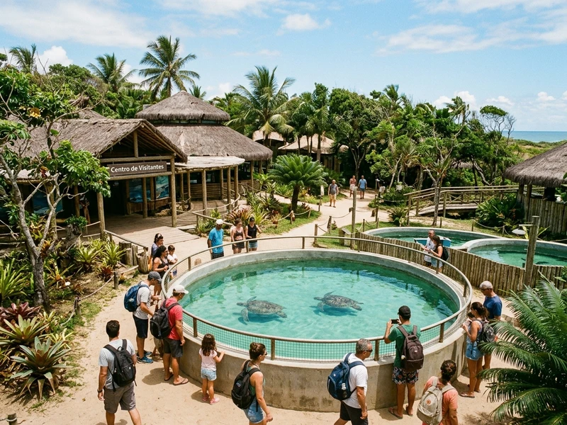 Um roteiro dinâmico e extremamente econômico pensado para mochileiros explorarem as belezas naturais e culturais da região costeira. O percurso une a preservação marinha no Projeto Tamar, mergulhos autônomos em piscinas naturais de corais, banho de água doce na Reserva de Sapiranga e a riqueza patrimonial do Castelo Garcia D'Ávila, sempre priorizando caminhadas, transporte público e comida de raiz baiana. 🌴🎒