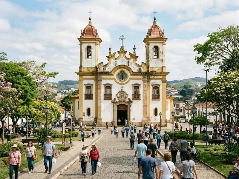 Mergulhe nas raizes culturais e historicas do Vale do Paraiba por meio de um roteiro reflexivo e rico em detalhes. Esta jornada conecta o viajante a memoria dos seculos XVIII e XIX atraves da secular Basilica Velha, de reliquias imperiais sob guarda da Torre do Santuario e do leito original do Rio Paraiba do Sul no historico Porto Itaguacu. Alem da arquitetura e das artes plasticas expressas em mosaicos de renome mundial, a experiencia valoriza o saber dos artesaos tradicionais e a saborosa culinaria tropeira e caipira regional. Uma vivencia desenhada com rigor historico e profundidade para exploradores culturais exigentes. 🏛️🎨✨