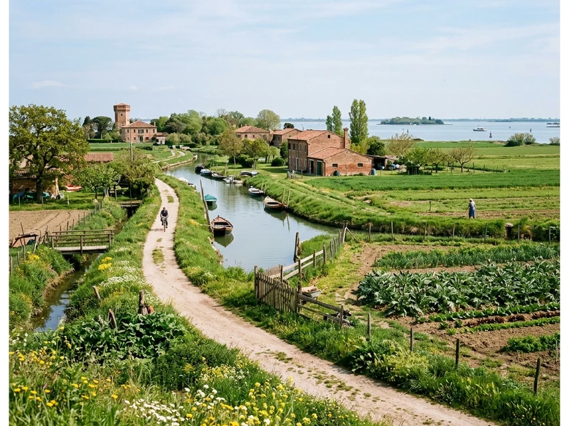 Uma expedição ecológica fascinante e de baixo impacto ambiental revelando o lado verde e selvagem de Veneza. Longe do turismo de massa, este roteiro privilegia reservas naturais protegidas pela WWF, marismas intocadas, santuários de aves migratórias e dunas fósseis preservadas. Os viajantes vivenciam a autenticidade das ilhas agrícolas de Sant'Erasmo e Mazzorbo, remam de caiaque ao lado de biólogos especializados e desfrutam de uma culinária orgânica de excelência, valorizando a pesca artesanal e produtores locais. Uma viagem consciente para amantes da vida selvagem e defensores da sustentabilidade.