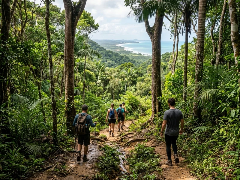 Uma imersão brutal de 3 dias feita sob medida para exploradores que buscam aventura real e adrenalina constante. ⚡ O roteiro foge do turismo tradicional para desbravar trilhas fechadas de Mata Atlântica 🥾, descer paredões rochosos de rapel 🧗, encarar corredeiras bravias de caiaque 🛶, rasgar trilhas técnicas no quadriciclo e desbravar as profundezas dos corais com mergulho autônomo 🤿. Cada atividade conta com equipamentos de segurança homologados e guias especializados, garantindo intensidade máxima sem comprometer a sua integridade física nas paisagens mais selvagens da região.