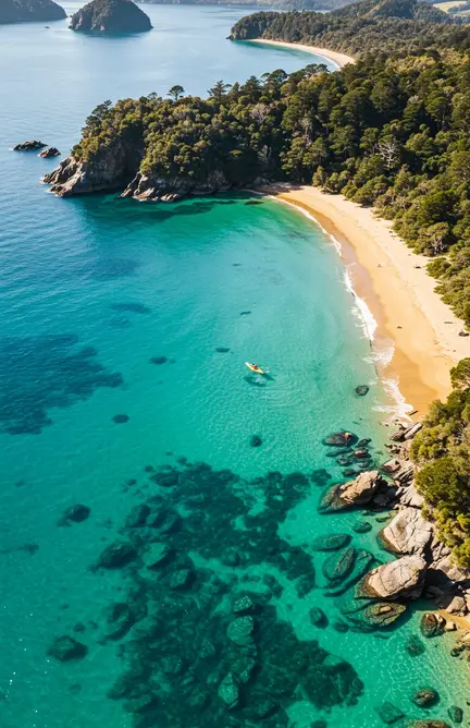 Abel Tasman National Park Nova Zelândia aventura e exploração